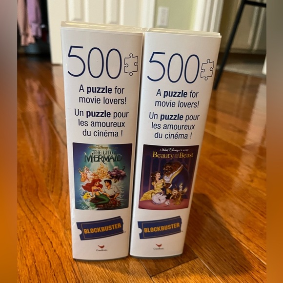 Blockbuster VHS Style Disney The Little Mermaid and Beauty and the Beast - Picture 3 of 5